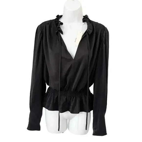 NWT Rebecca Taylor Peplum Blouse size Medium - Picture 3 of 6